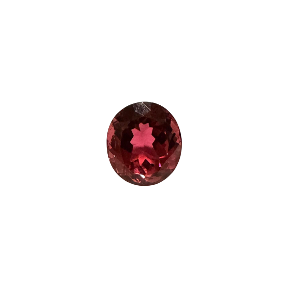 Coloured Gemstone - Tourmaline 9.64ct Oval Mixed Cut (Reddish violet)